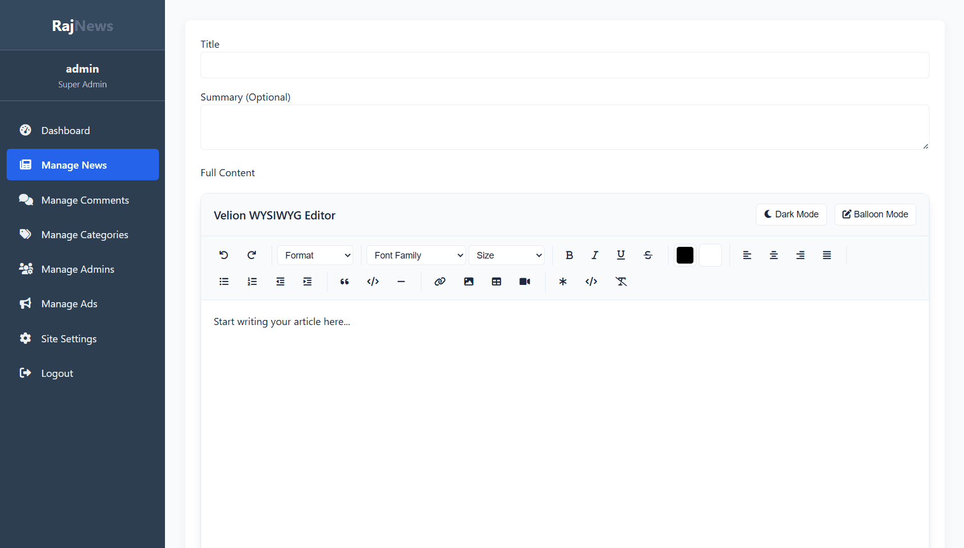 Express News - News Portal background