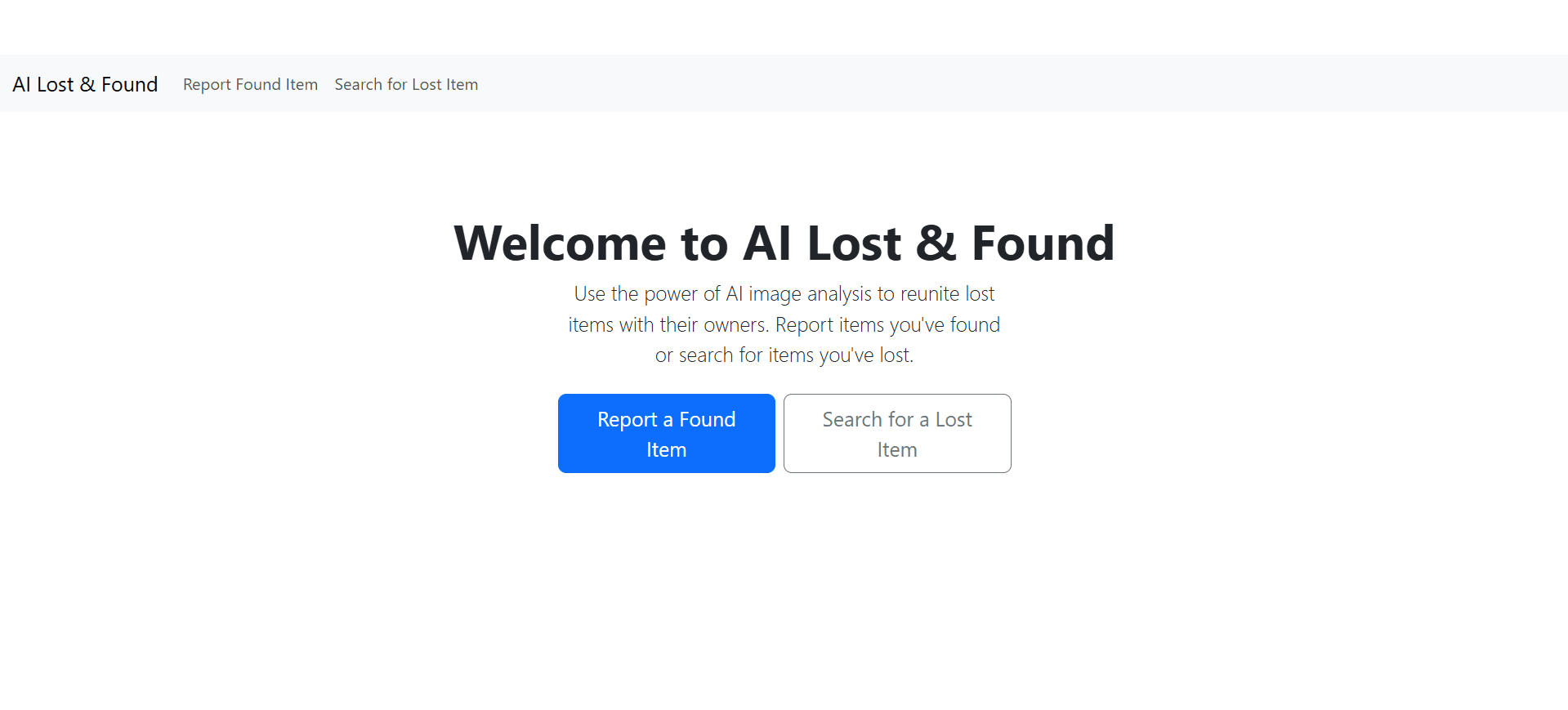 Lost & Found Platform background
